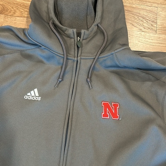3XL adidas climawarm full zip Husker sweatshirt - Picture 2 of 4
